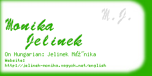 monika jelinek business card